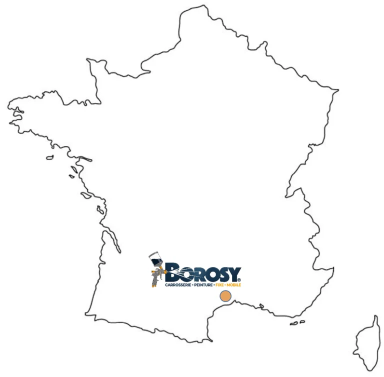 Localisation Borosy. Zone d'intervention dans l'Hérault et dans toute la France
