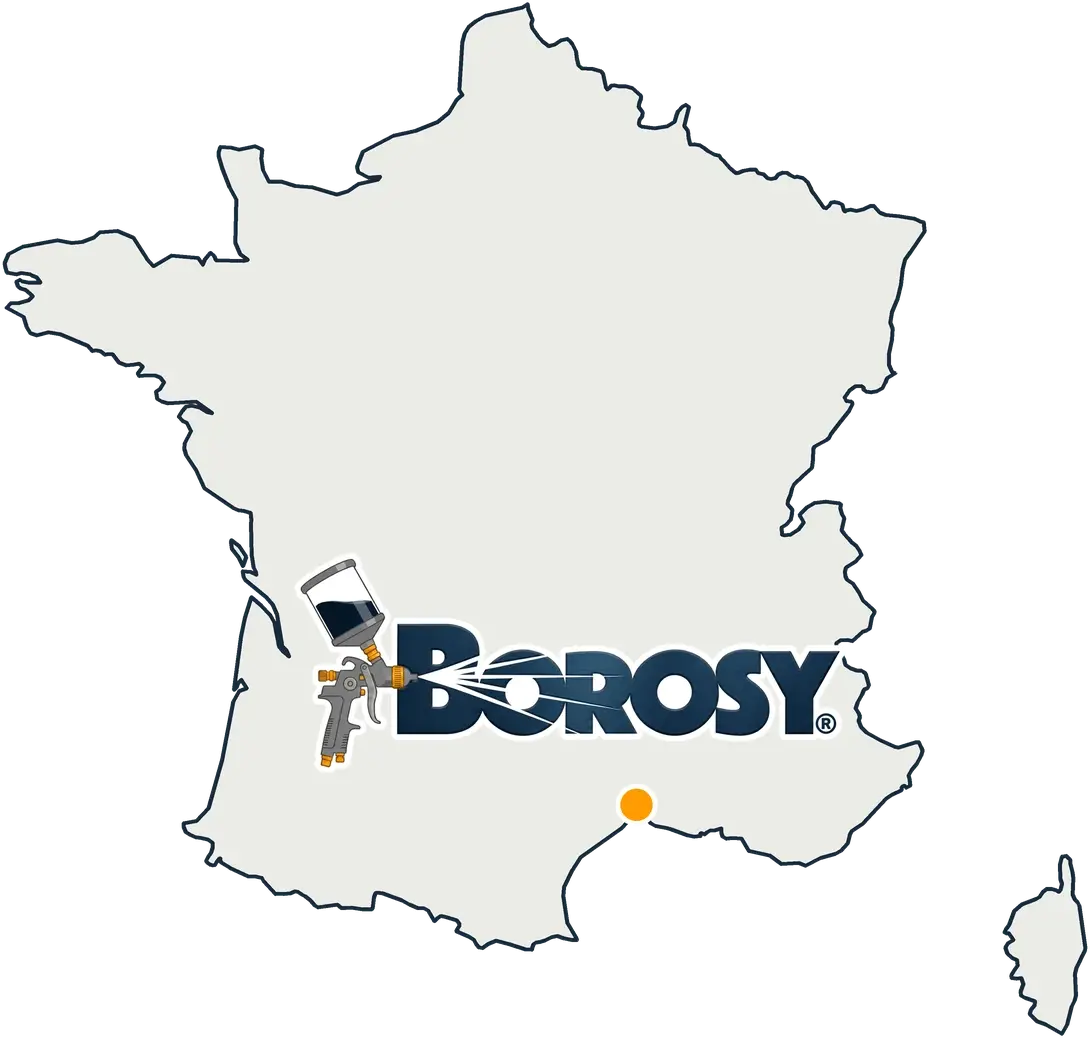 Carte de France situant l’atelier BOROSY à Castries, dans l’Hérault