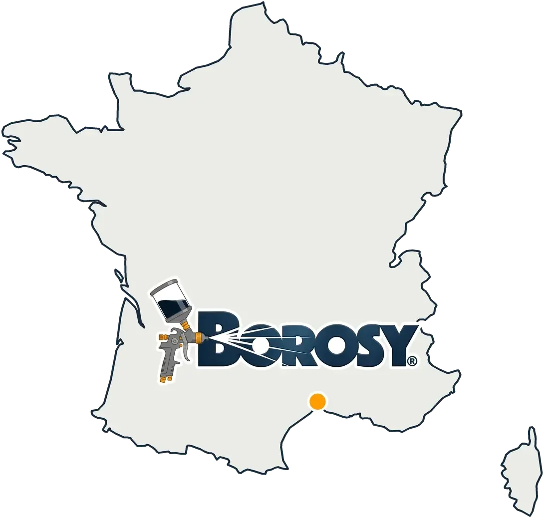 Carte de France situant l’atelier BOROSY à Castries, dans l’Hérault